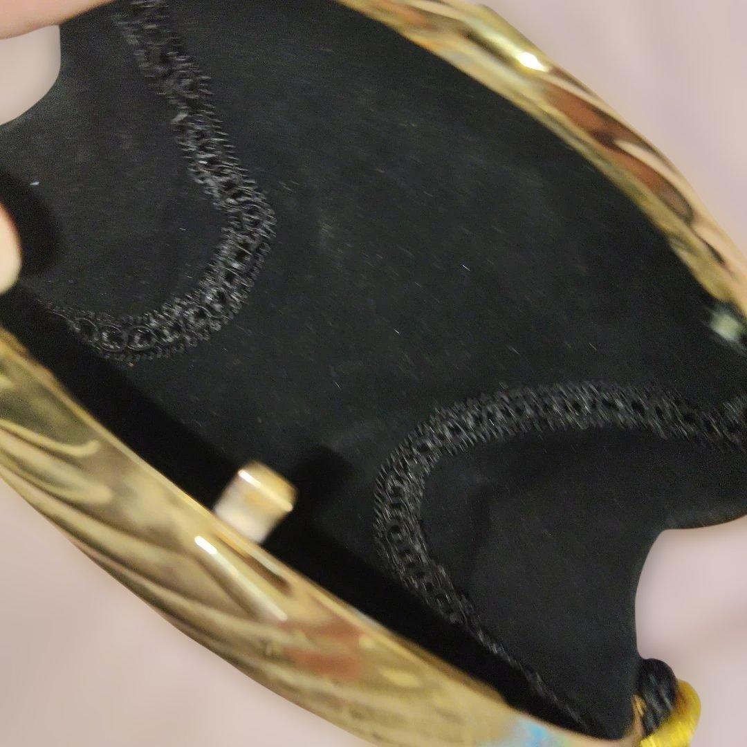 80'sビンテージ！タッセル付き ゴールド スワール クラッチバッグ パーティー