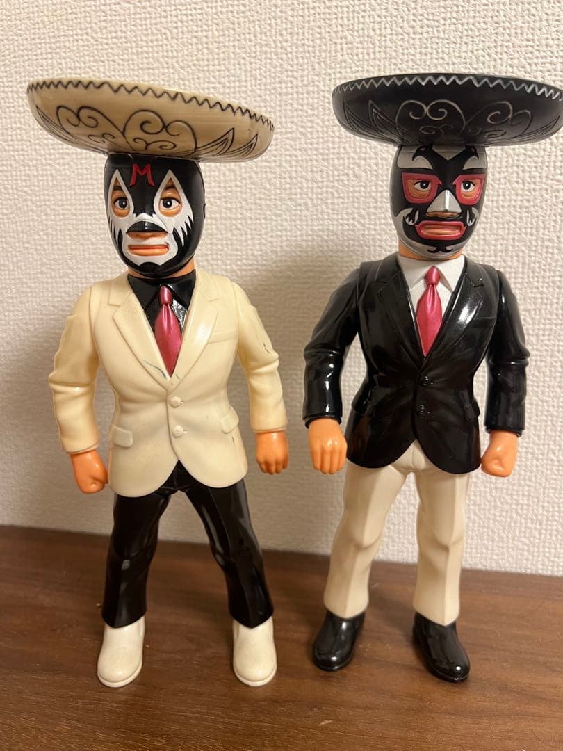 ミルマスカラス　ドスカラス　2体セット ソフビ　マルサン限定　プロレス　マスク