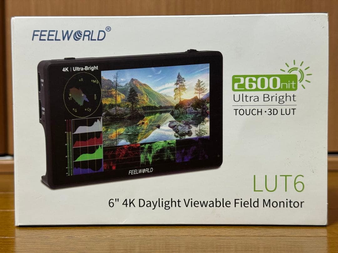 【未使用品】FEELWORLD LUT6 6インチ 4Kフィールドモニター