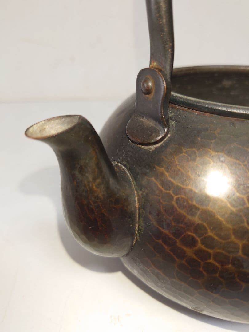 急須 槌目 清穂堂 鎚起銅器 茶道具 手打ち湯沸かし やかん 金属伝統工芸品