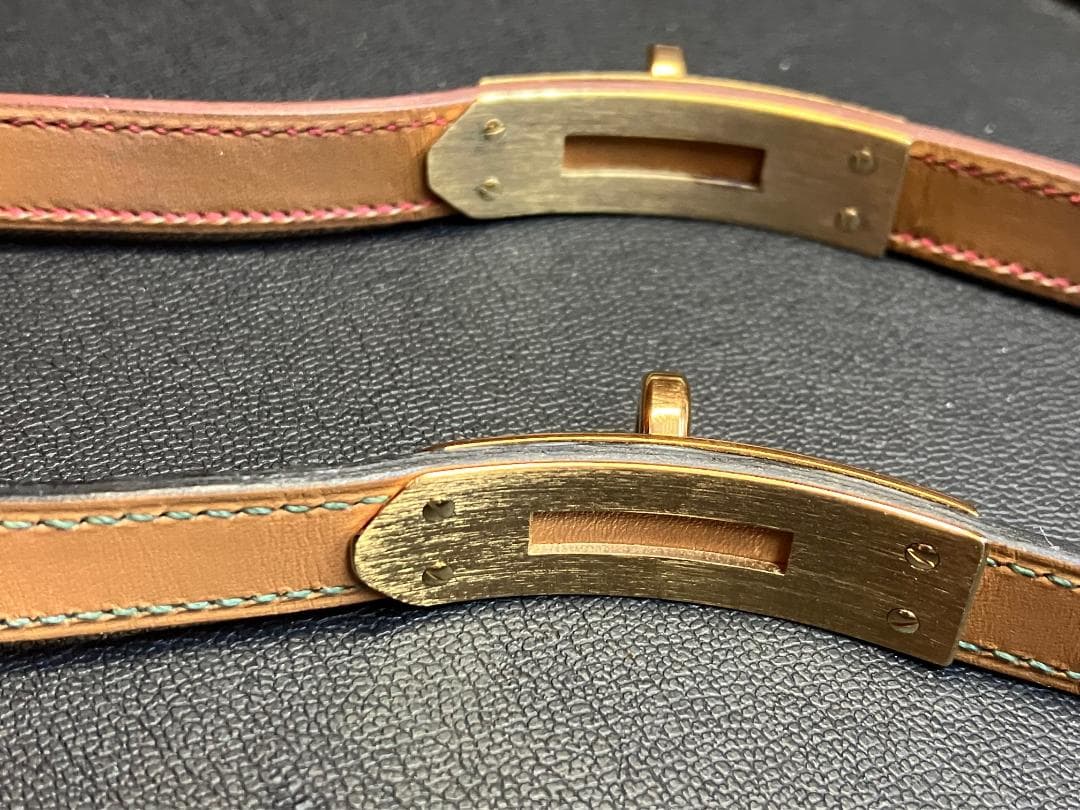 美品 HERMES エルメス ケリーウォッチ ベルト 2本まとめ クロコダイル