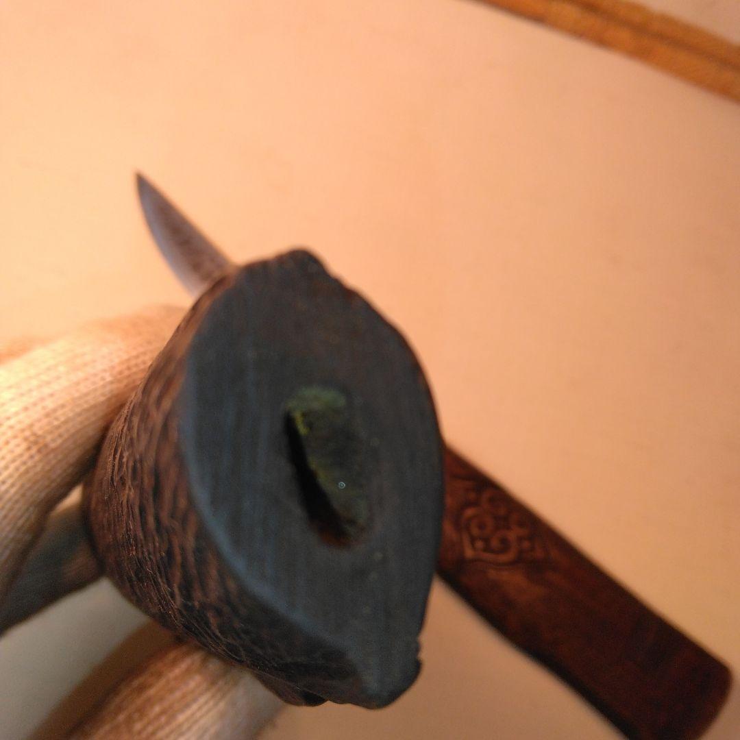 アイヌマキリ　木製彫刻　北海道。