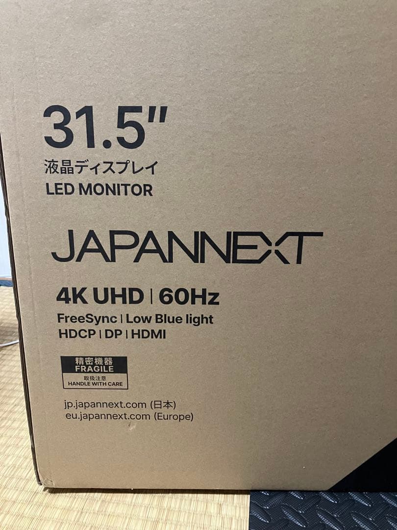 JAPANNEXT 31.5インチ 4k UHD モニター 60Hz