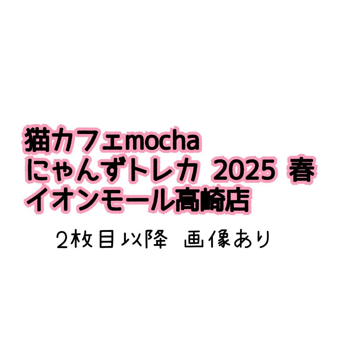【猫カフェMOCHA 】イオンモール高崎店 2025年 春 Spring トレカ