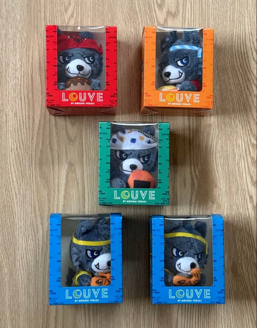 登坂広臣（ØMI）キャラクター「ルーヴくん」ぬいぐるみキーホルダー4点セット