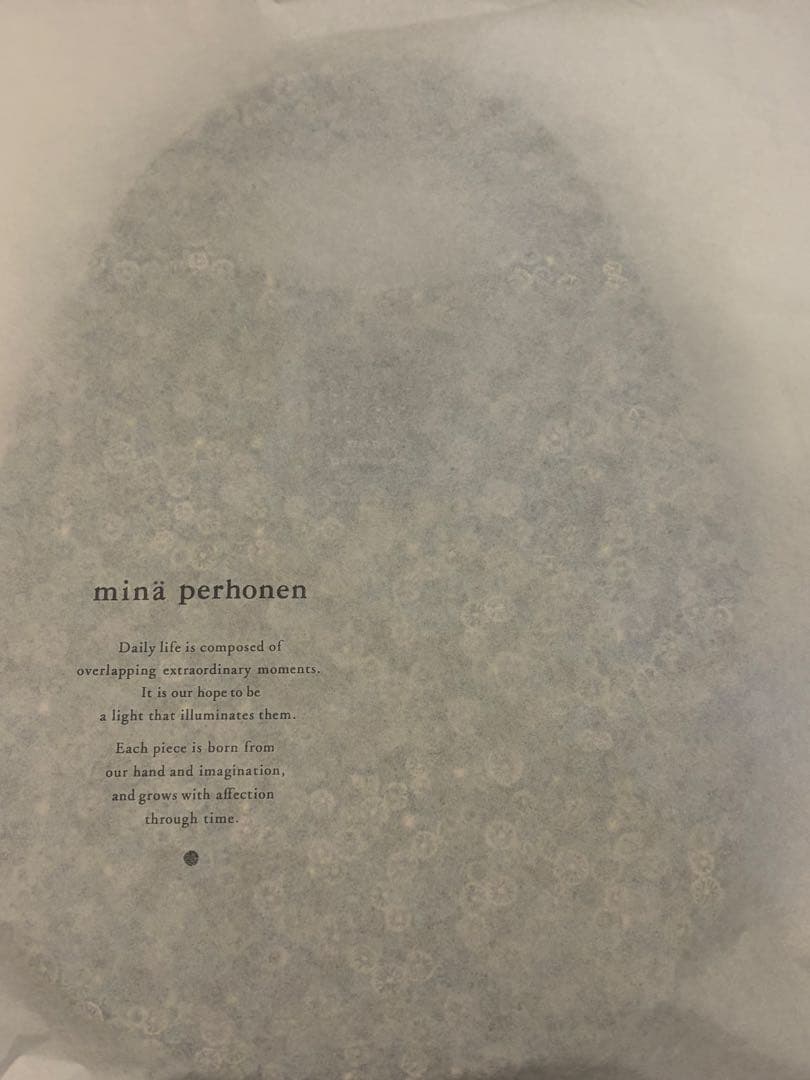 minä perhonen （ミナペルホネン）skyful uzura bag