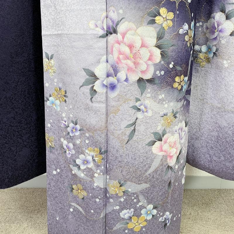 512z51☆振袖 高身長な方にも 古典柄 金彩 シンプル☆美品 成人式 結婚式