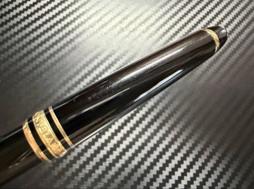 極美品 エボナイト芯 モンブラン 144 ブラック 全金 F 細字 万年筆