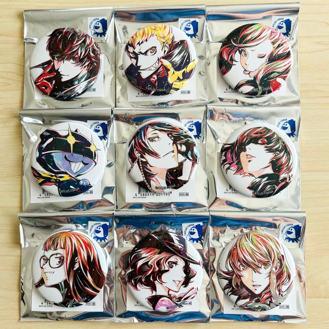 ペルソナ5 トレーディング Ani-Art 缶バッジ 全9種 ジョーカー クロウ