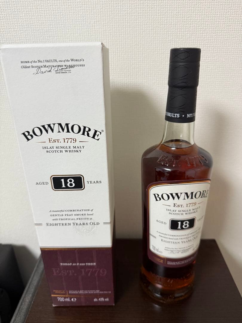 BOWMORE 18年 アイラシングルモルトウイスキー 700ml