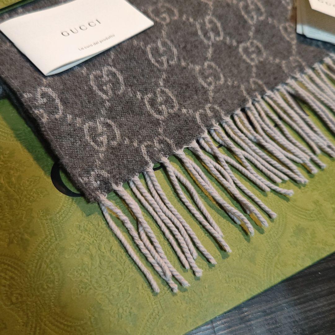 ❤新品箱袋付き❤GUCCI マフラーショール ストール❤最高級カシミア100%❤