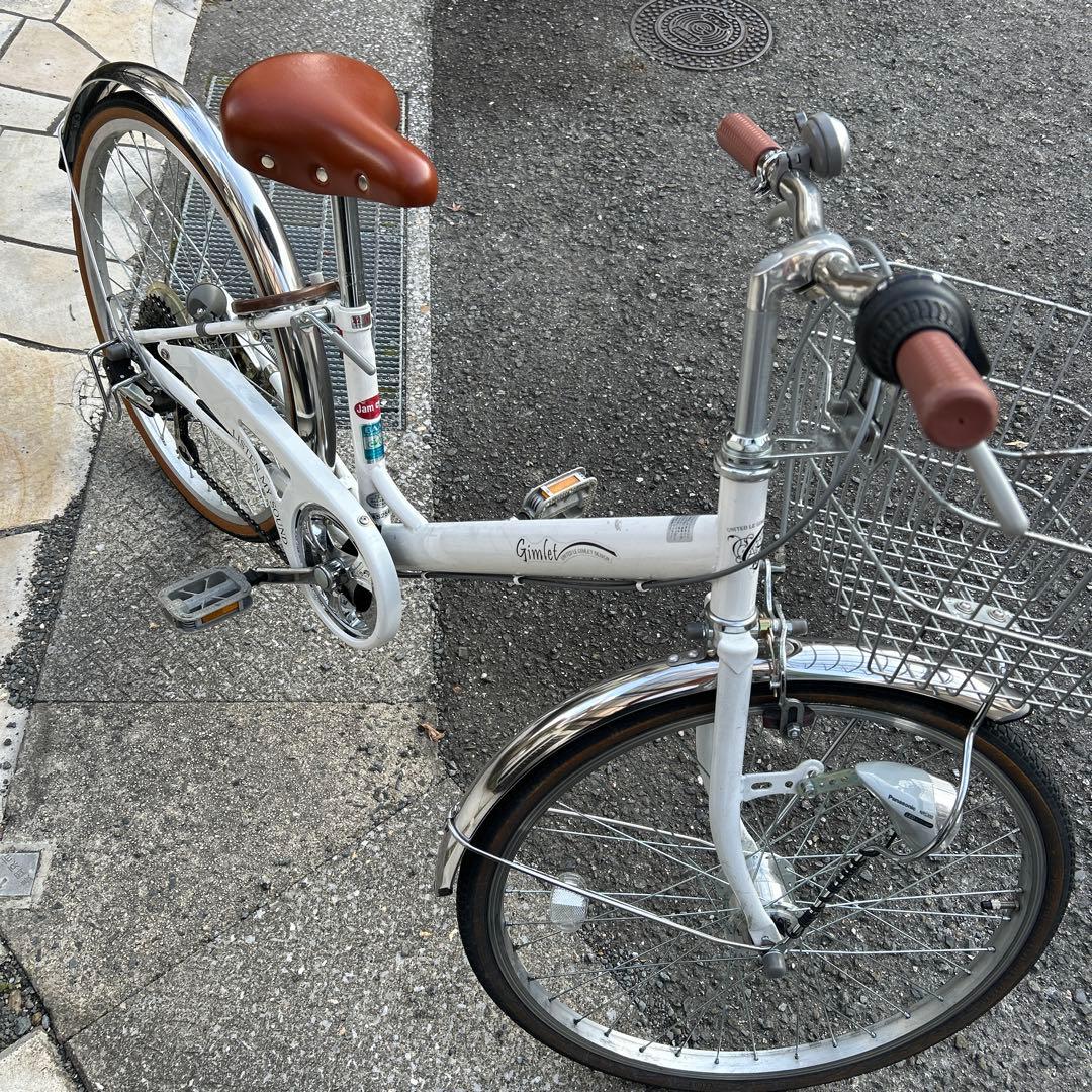 GIMLET　子供用自転車　白色　22インチ 6段変速　サカモトテクノ