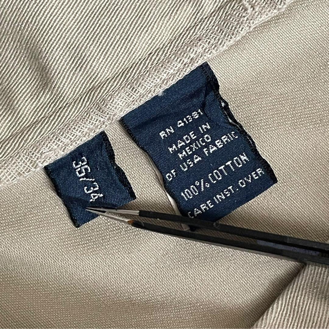 90sグレージュRalphLaurenポロチノW36L34 HAMMOND