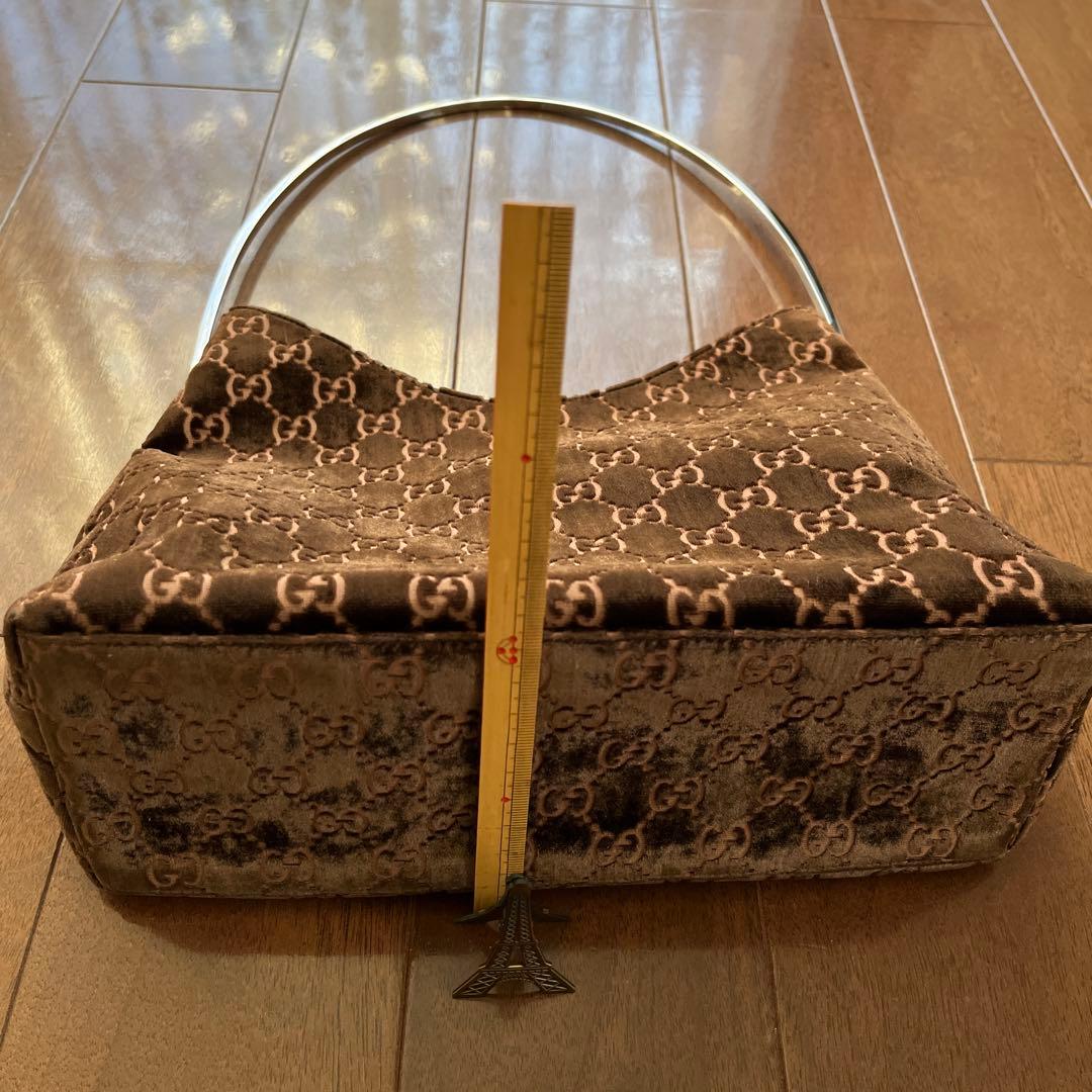 GUCCI GGパターン ベルベットショルダーバッグ&ストール