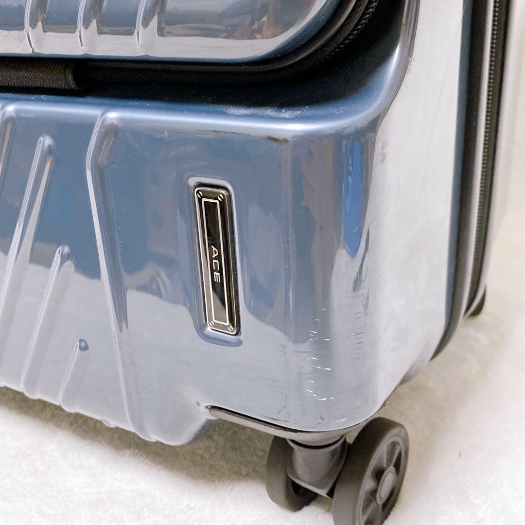ace.エース　スーツケース　SS　ネイビー　機内持込　フロントオープン　38L