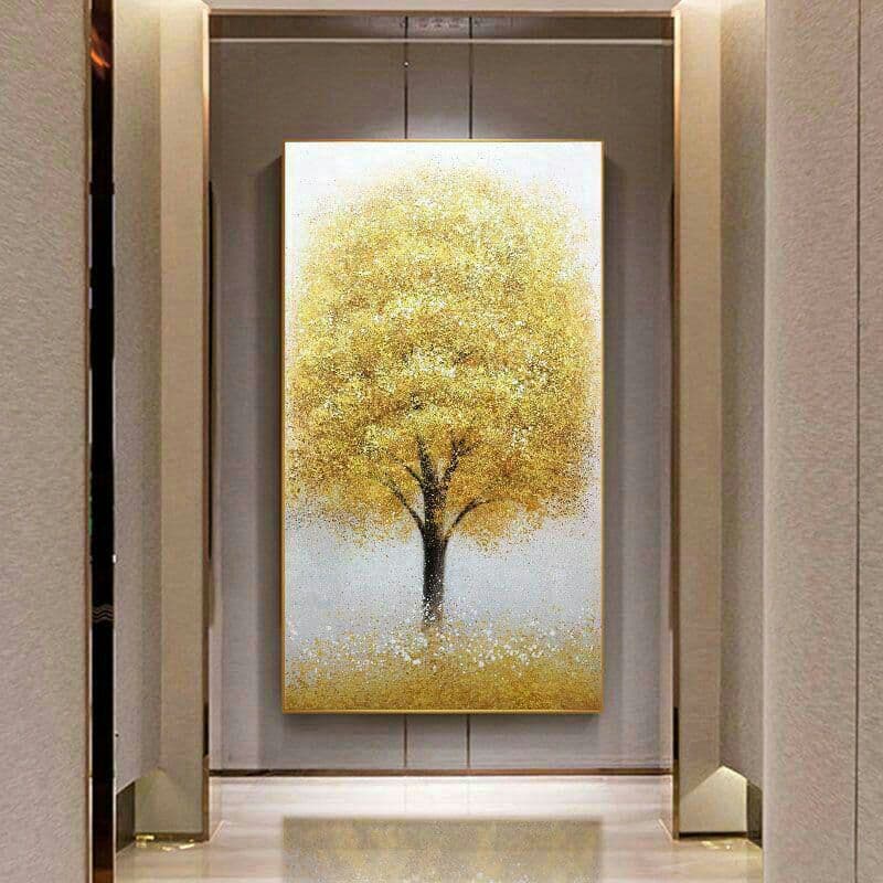 リビング装飾画の抽象的な手描きの油絵の玄関の廊下に掛けてあります。893