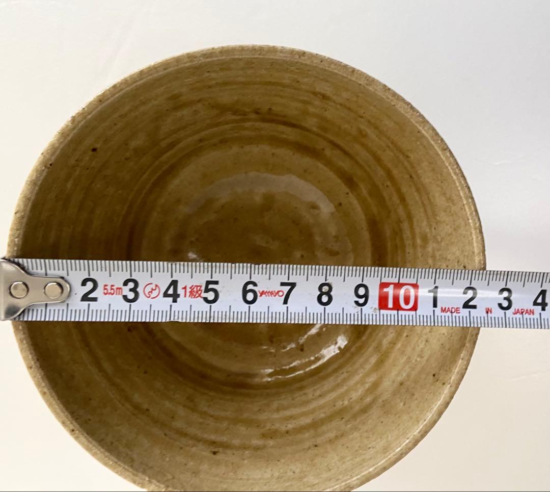 青木九仁博造　伊羅保茶碗