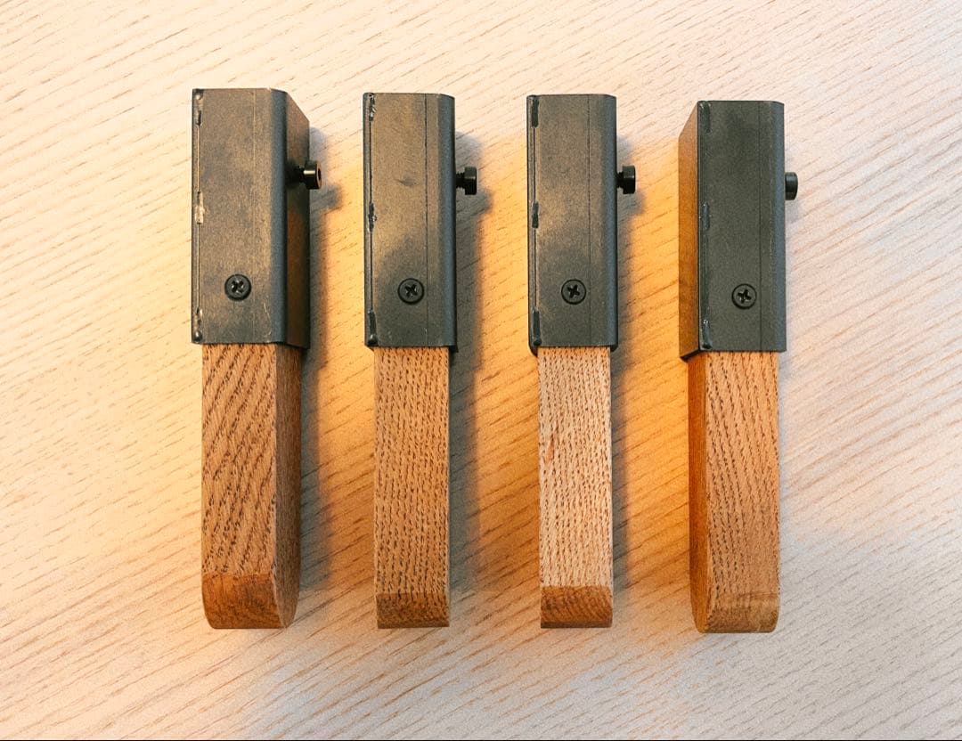 ラスト1点 ブラックデザイン ハレテーブル 日和 延長脚 改良品