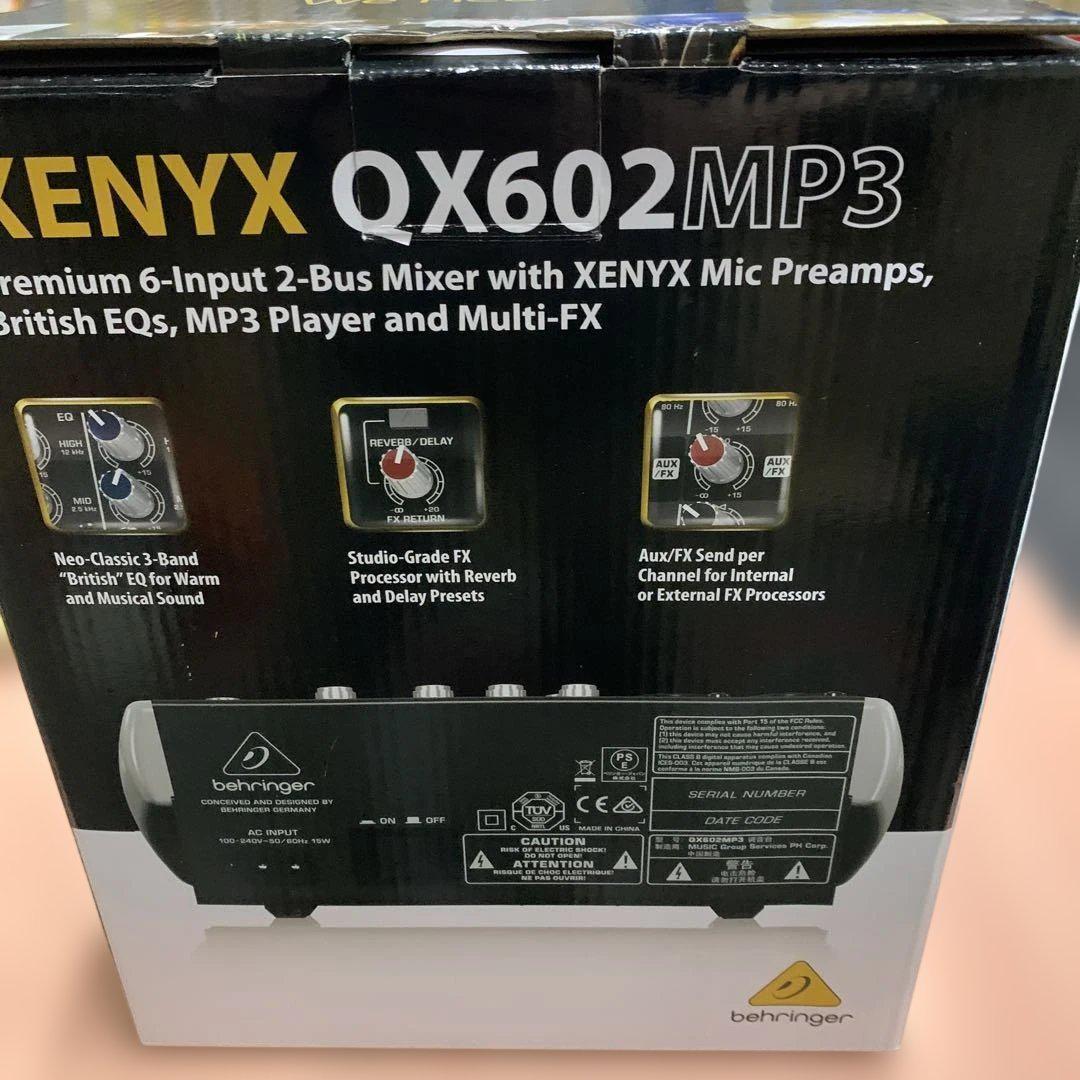 BEHRINGER XENYX アナログミキサー QX602MP3