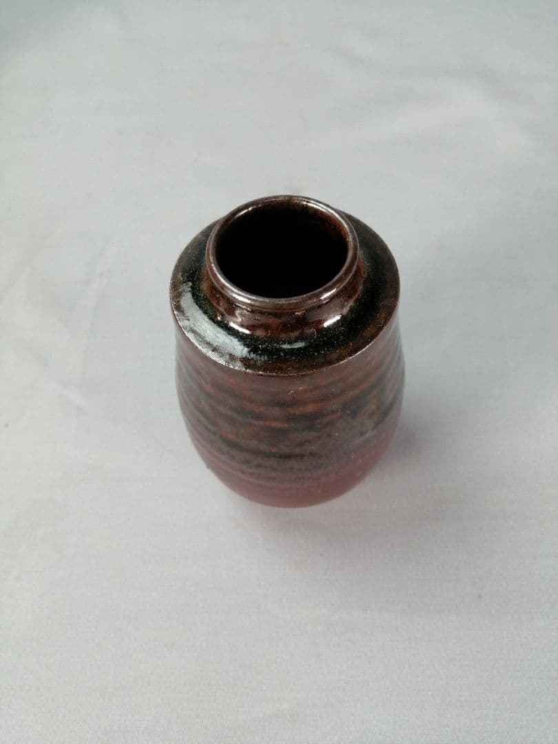 【茶事具】陶谷造　丹波焼肩衝茶入　濃茶器　茶入れ251