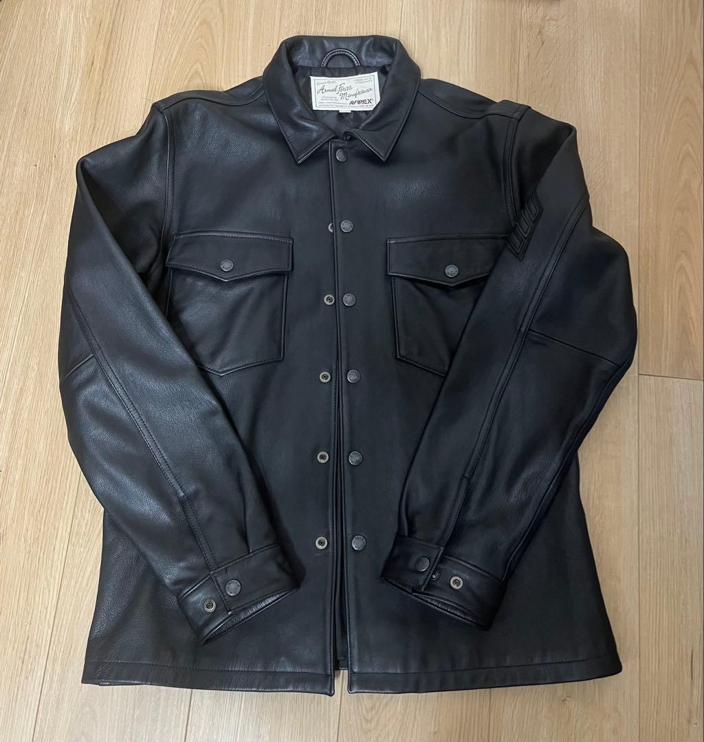 [美品] AVIREX レザージャケット　XL