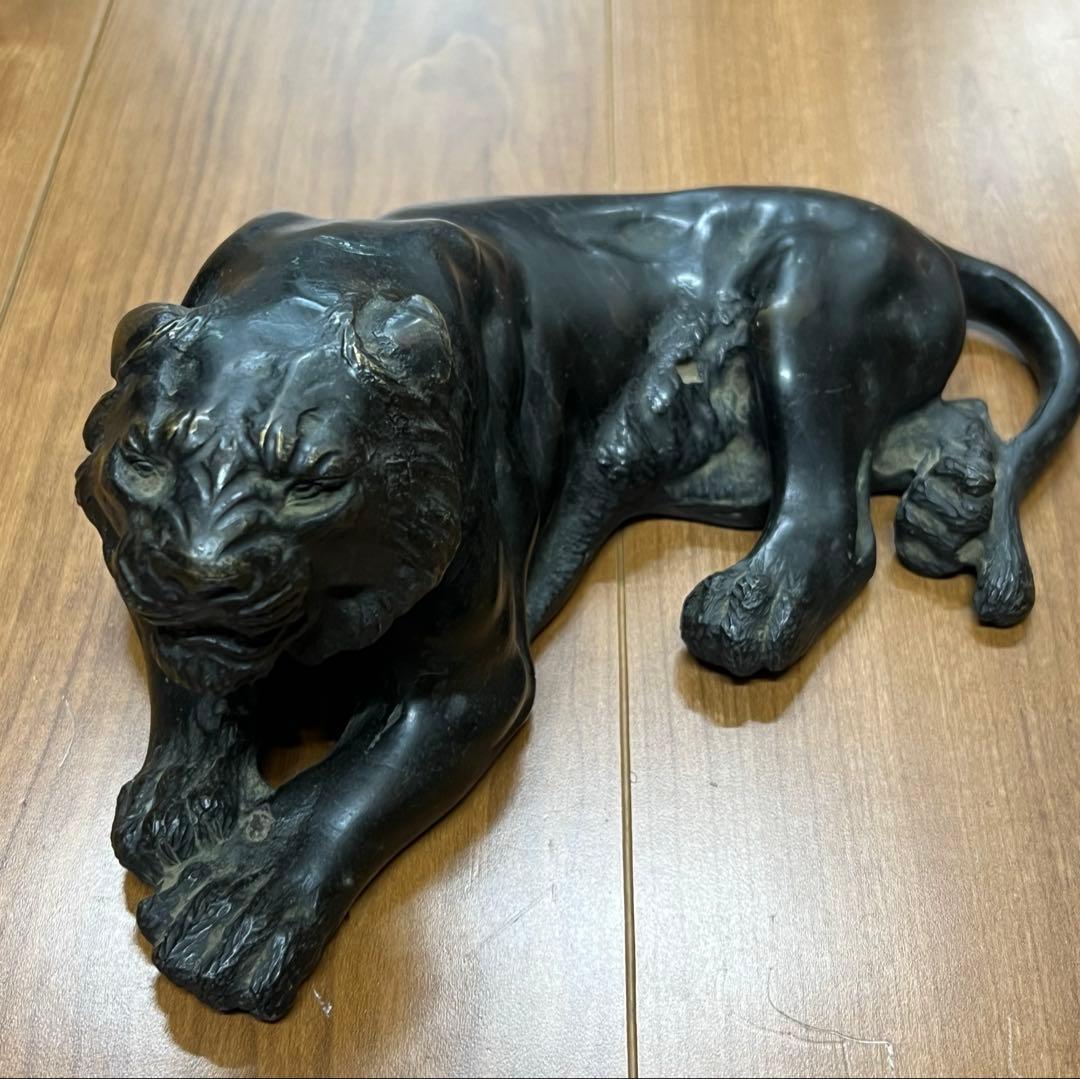 極上 古銅獅子　重さ：約2748g