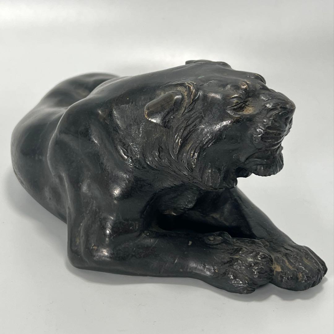 極上 古銅獅子　重さ：約2748g