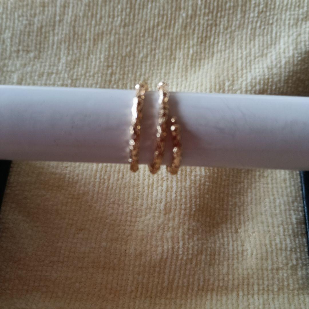 ＧＳＴＶK18YGクロスミラーカットフリーリング サイズ6～20