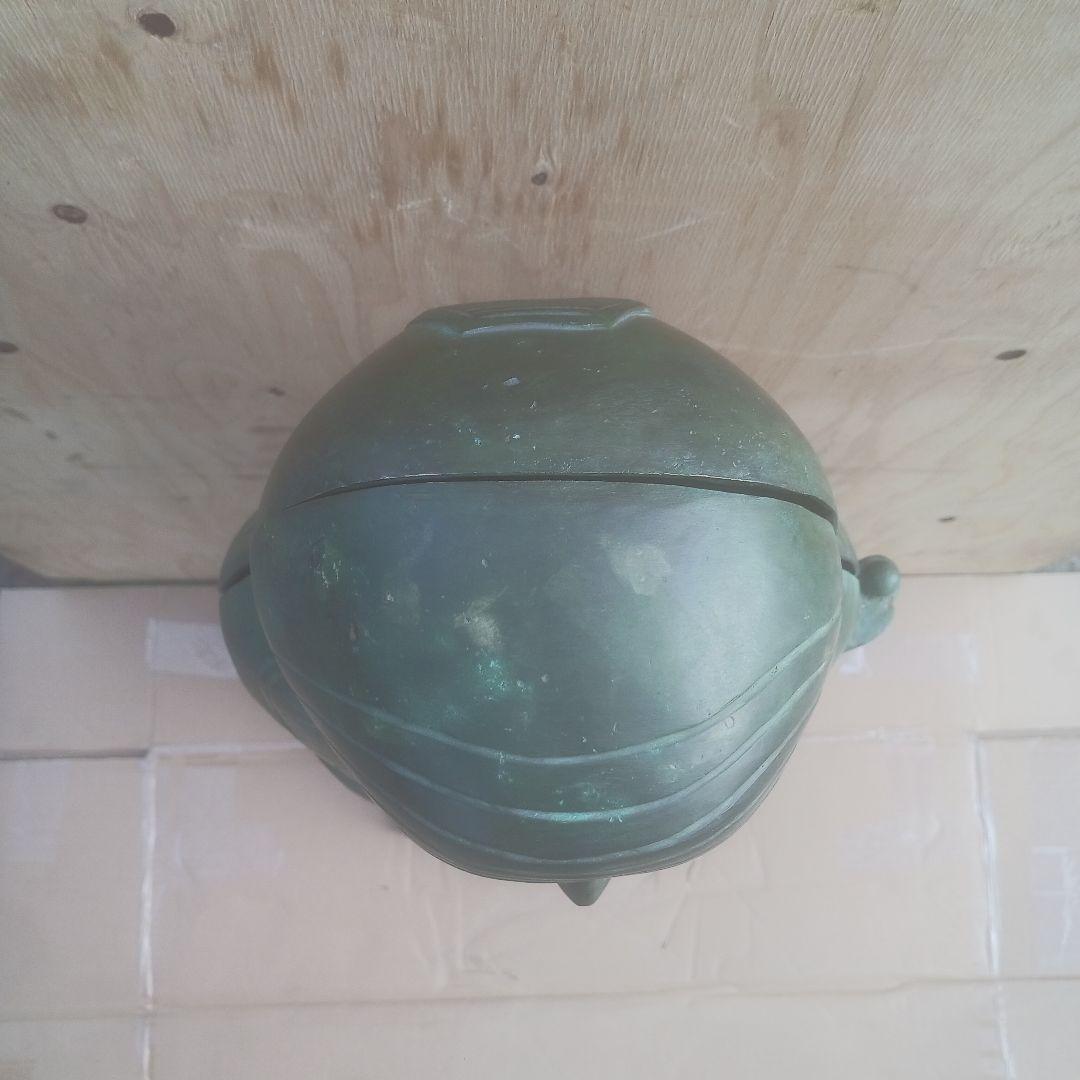 エジプト　棺入りのクレオパトラ像　真鍮製　オブジェ　銅像　女性像