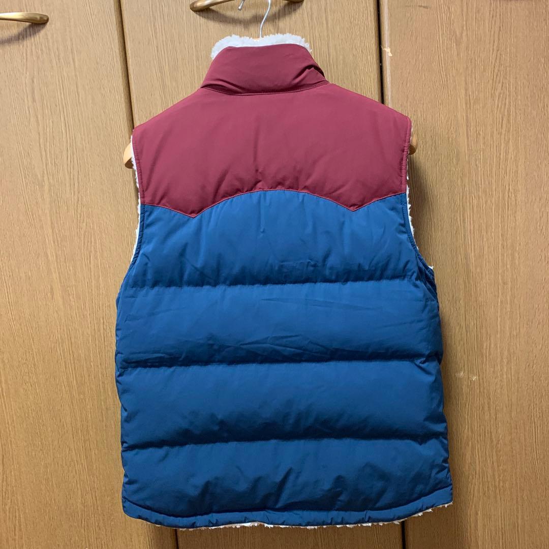 patagonia リバーシブル ビビー　ダウンベストフリースボア