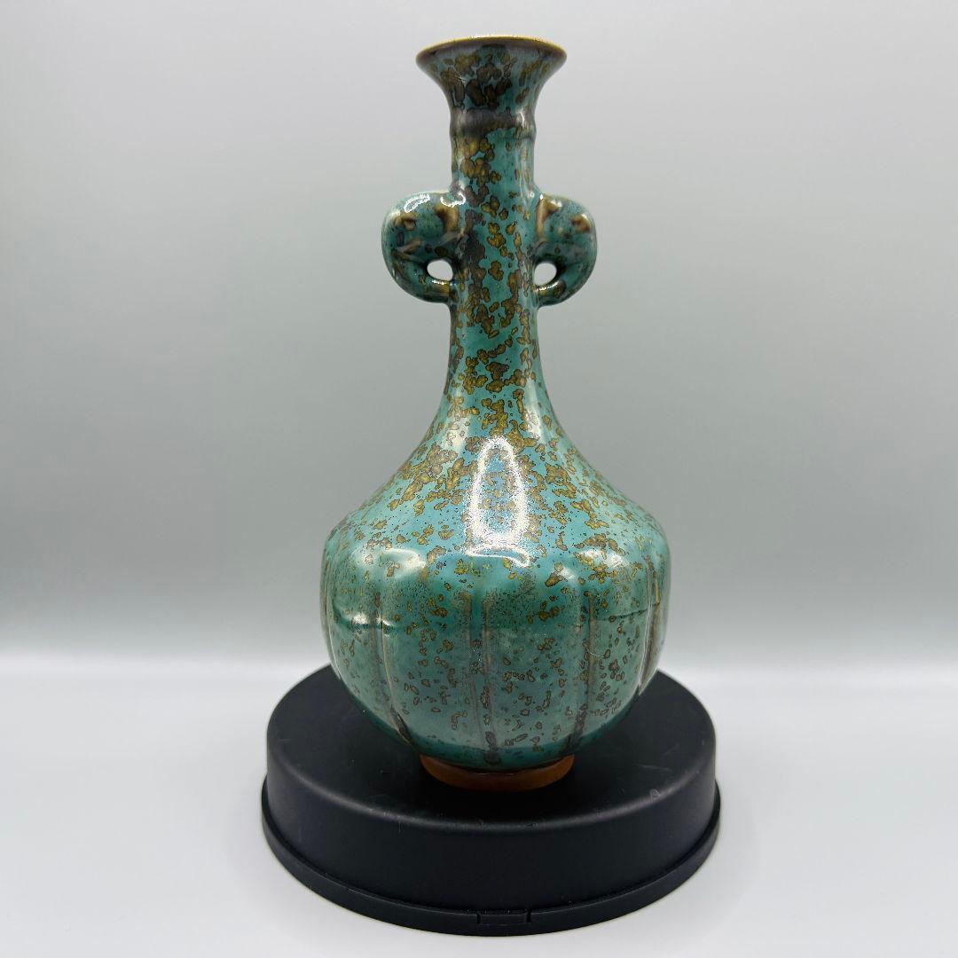 L105 超美品！鈞磁盧鈞花瓶陶磁器 アンティーク