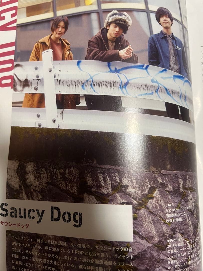 Saucy Dog ステッカー　ストラップ　缶バッジ　フライヤー