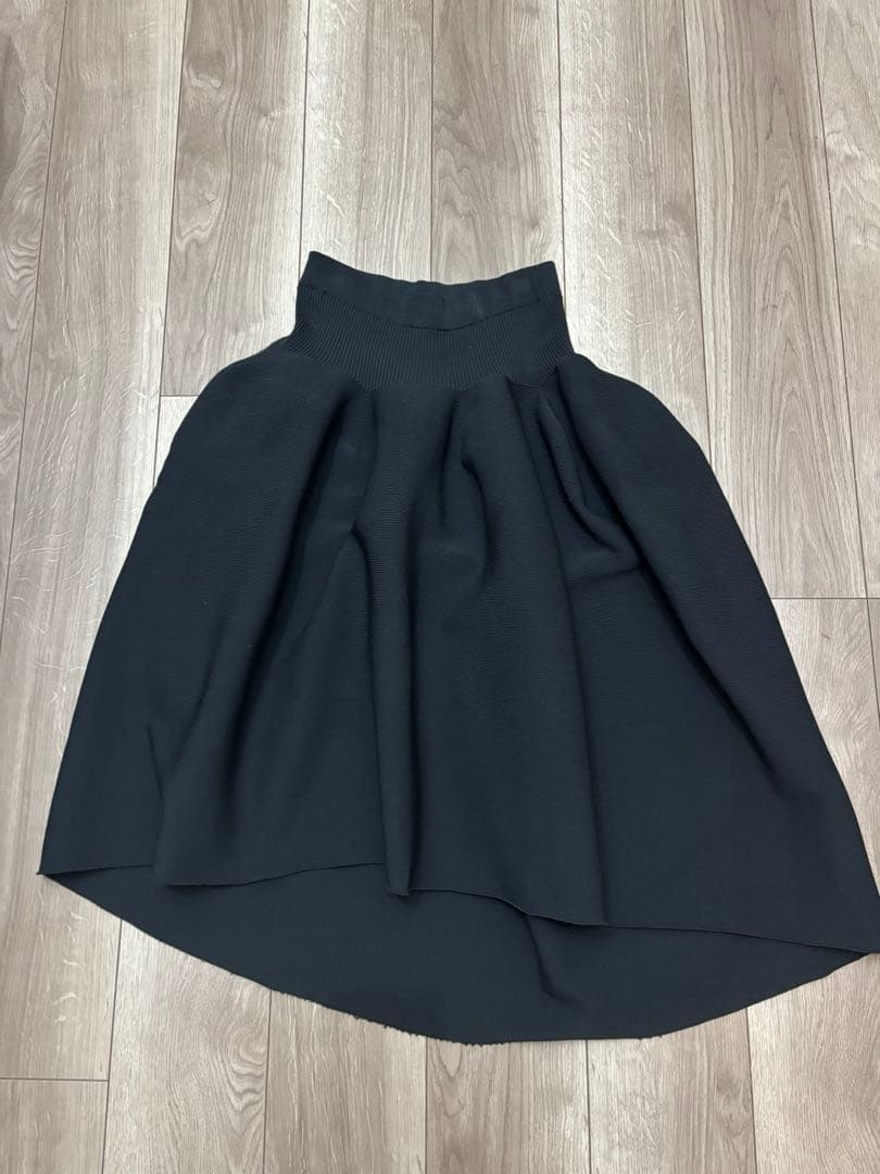 CFCL POTTERY ROUNDED HEM SKIRT スカート 黒