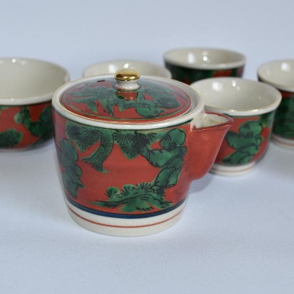 煎茶道 九谷焼 九谷木米 煎茶セット06