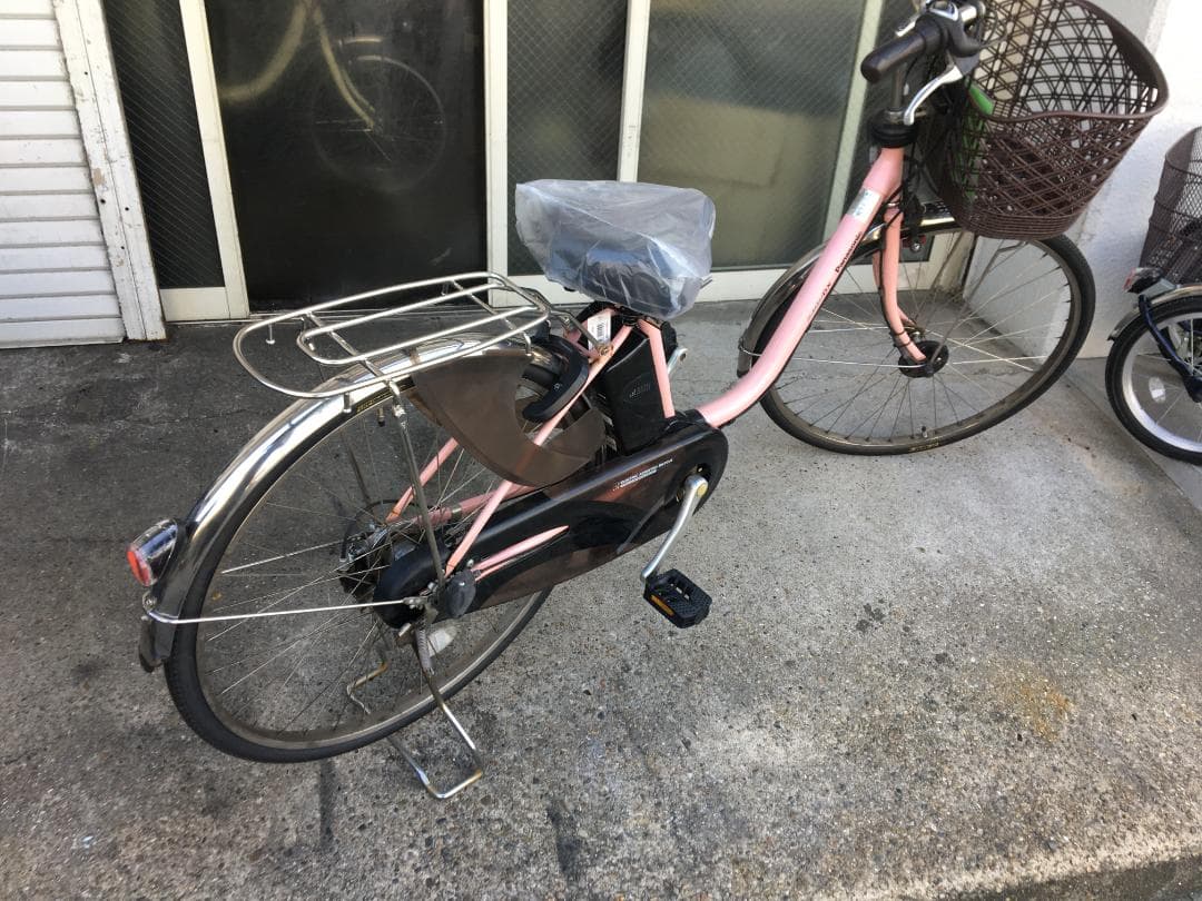地域限定送料無料　ビビ　DX　8,9AH　子供乗せ　ピンク　神戸市　電動自転車