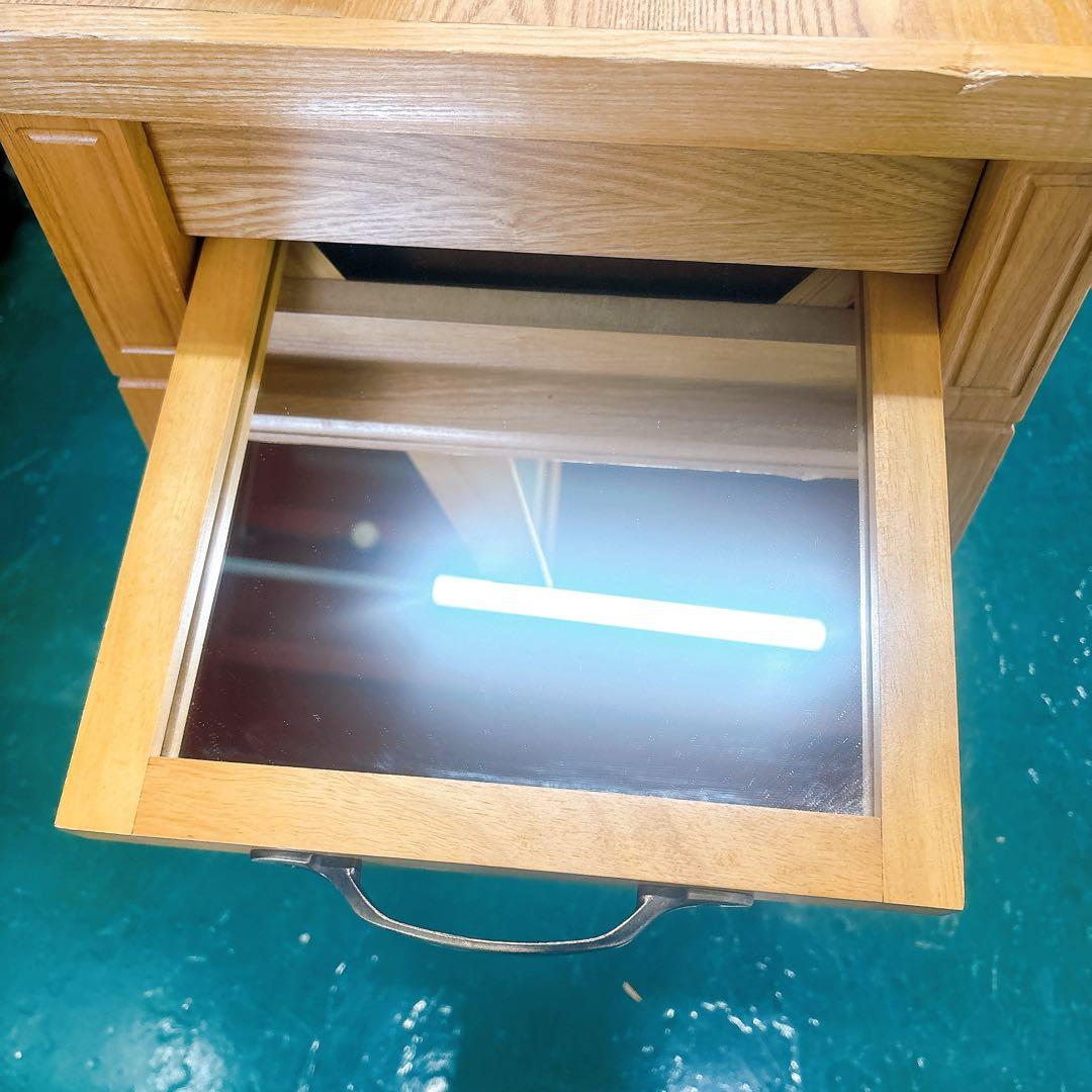 [送料設置込み】美容室 ドレッサー 片面 サロン 鏡台 木製