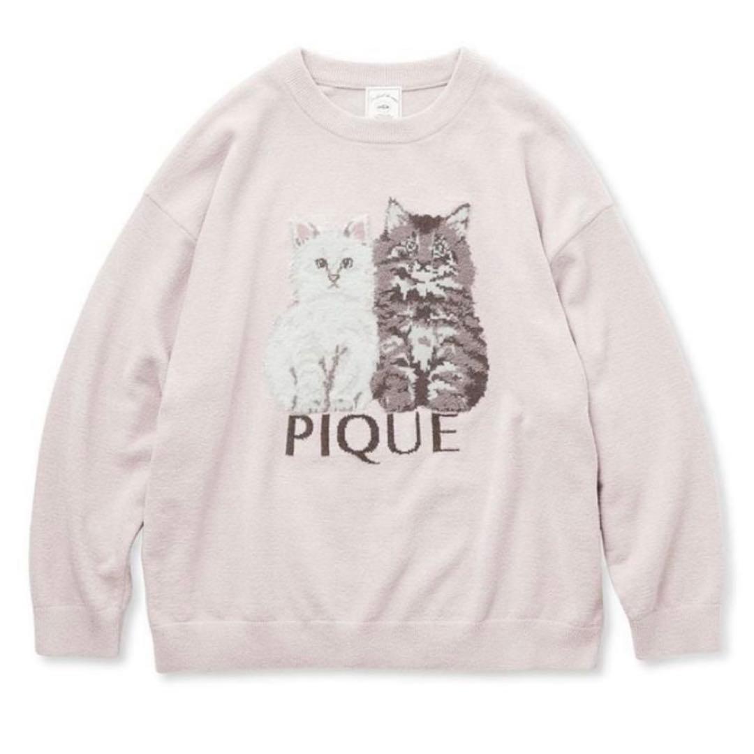gelato pique ジェラピケ ツインキャットジャガードプルオーバー