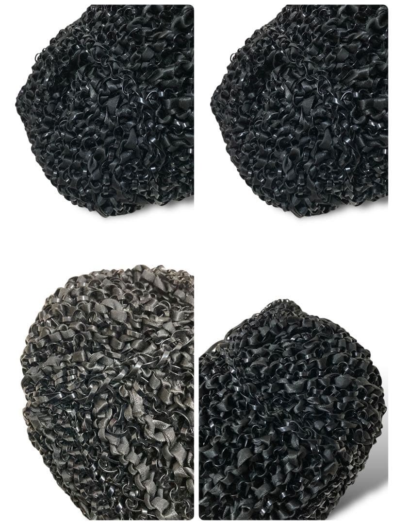 【美品】アンテプリマ　ワイヤーバッグ　トート　黒　手提げ　肩掛け　パーティー