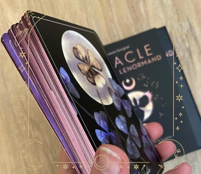 【正規品ルノルマンカード】水墨画の超美麗デッキ✨カササギルノルマン／ピンクエッジ