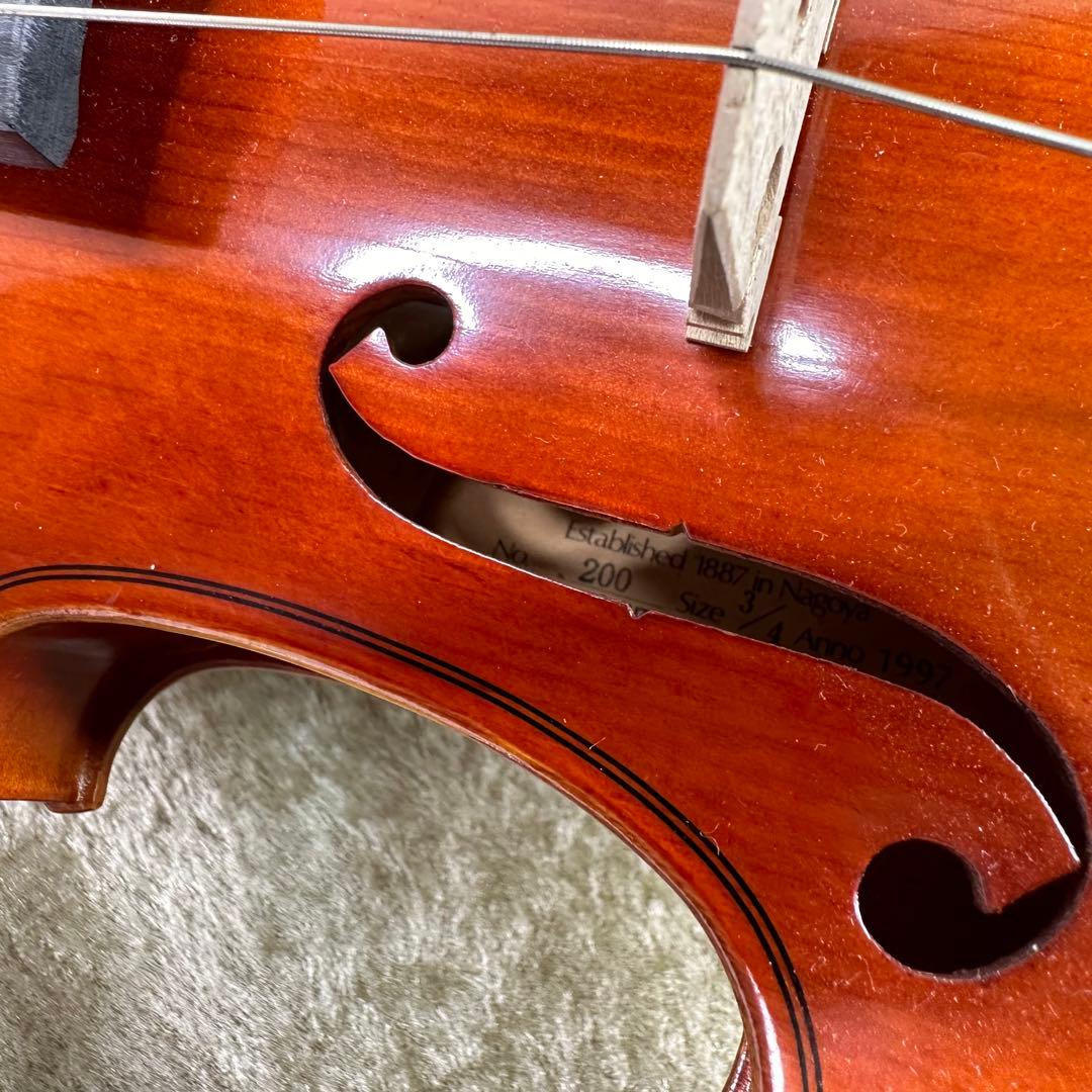 【美品】スズキ　バイオリン NO.200 3/4 ヴァイオリン