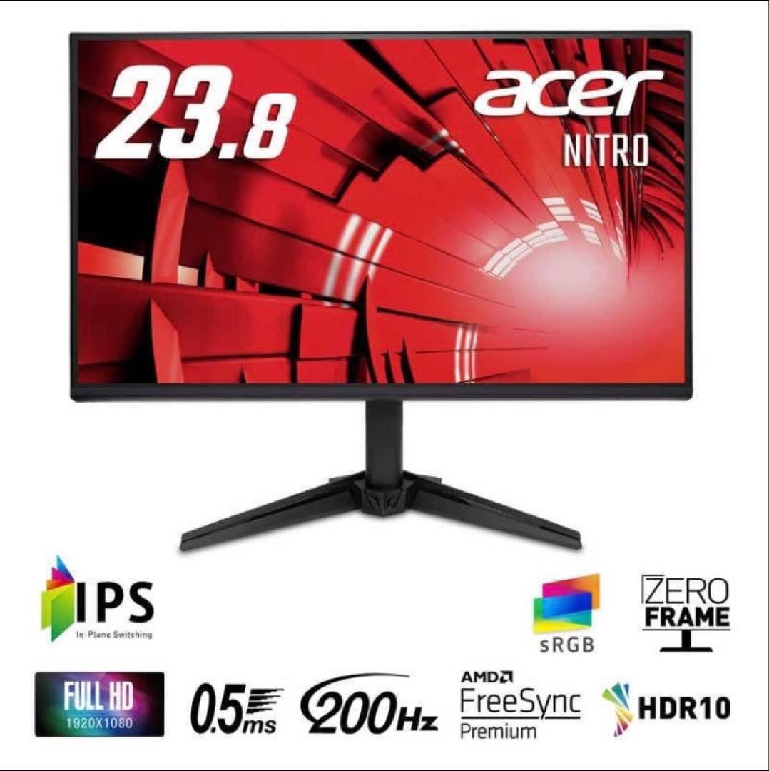【新品】ACER エイサー　23.8型 /フルHD /ワイド　ゲーミングモニター