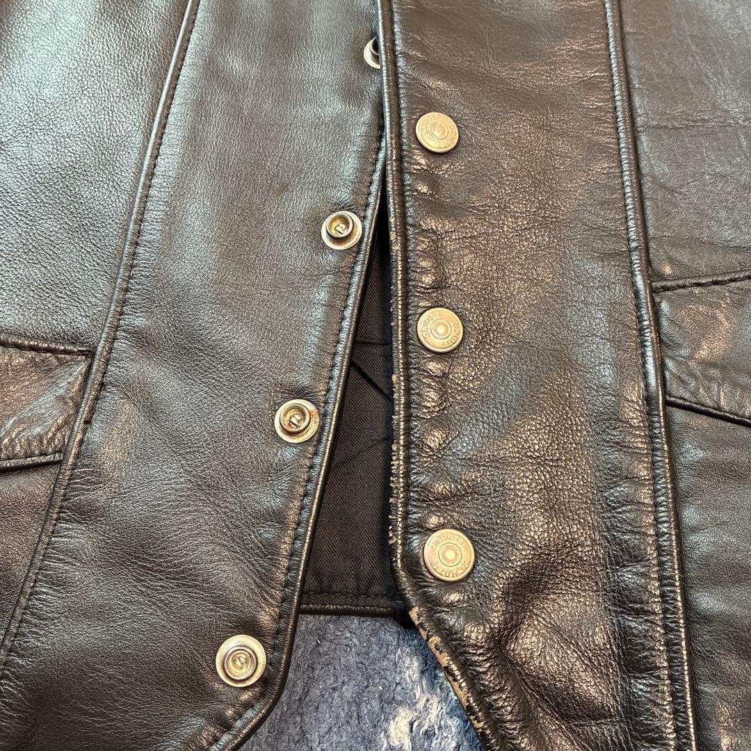 の*の様 schott レザーベスト　レザージャケット　サイズS