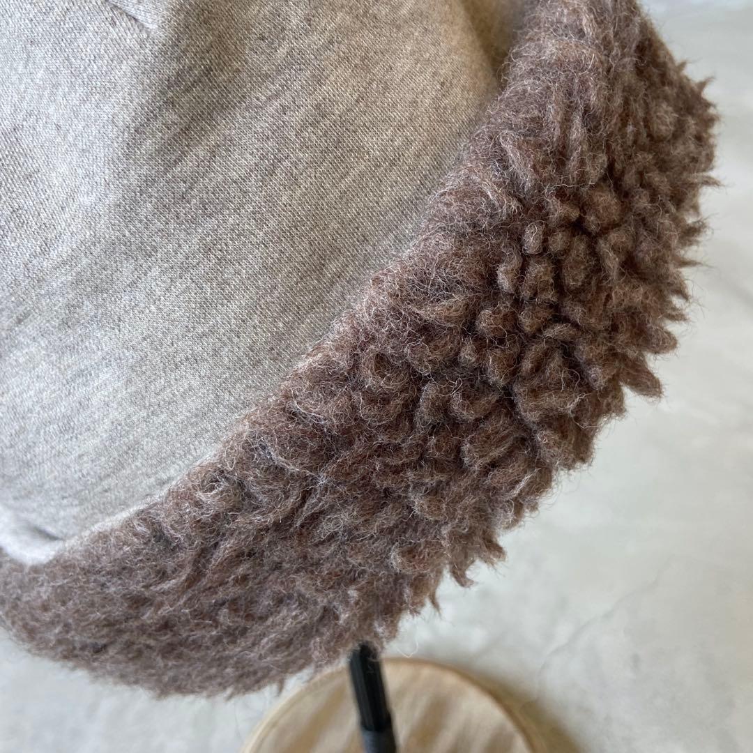 mature ha マチュアーハ　ボアキャップ　帽子　ライトベージュ　北欧暮らし