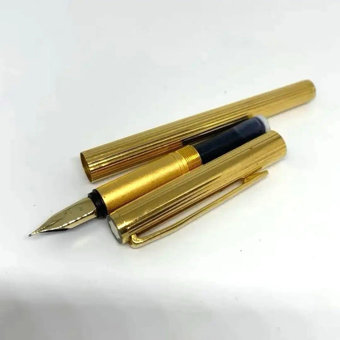 筆記確認済 MONTBLANC モンブラン 585 万年筆 ゴールド