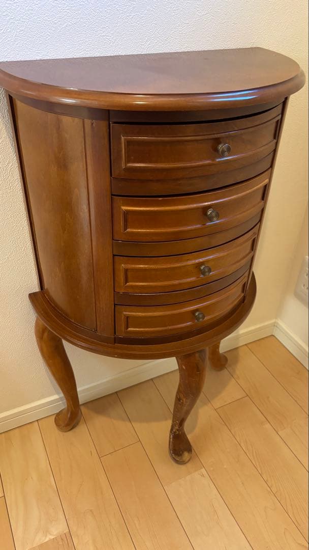 セール⭐︎アンティーク調　猫脚　半円チェスト　ミラー　セット