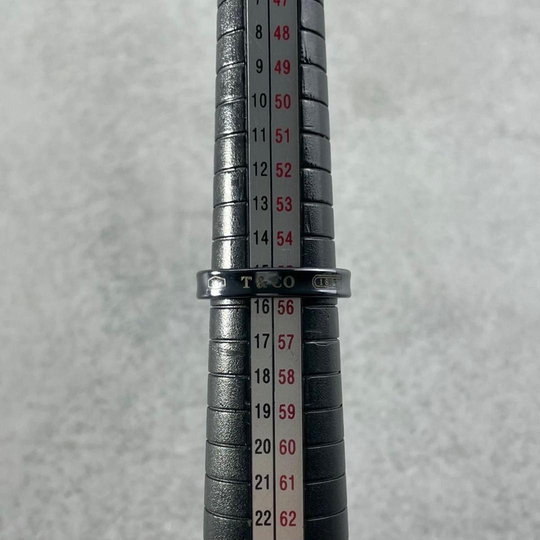 ティファニー 15号 1837 ナロー リング ブラック チタン XP6fe