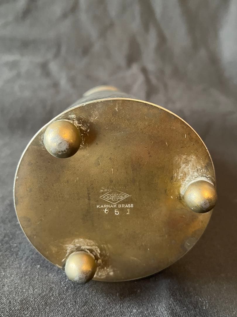 激レア！アールデコ期エジプトブームの真鍮製花瓶 まさに時代の証人