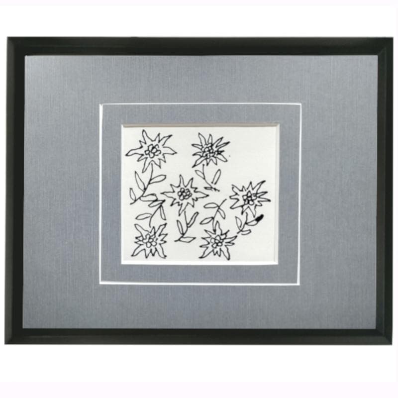 ☆坂本直行☆「 ホソバヒナウスユキソウ 」ペン画　インチサイズ　未使用！