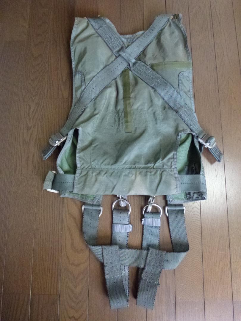 米軍実物 フライト装備 落下傘トルソーハーネス USAF空軍USNパラシュート
