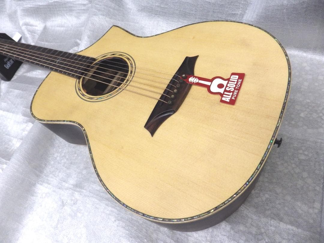 弦高低め　オール単板　Bromo　ブロモ　エレアコギター　BAR5CE